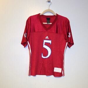 Adidas Red KU Jayhawks Women’s Athletic Sport Jersey Lightweight